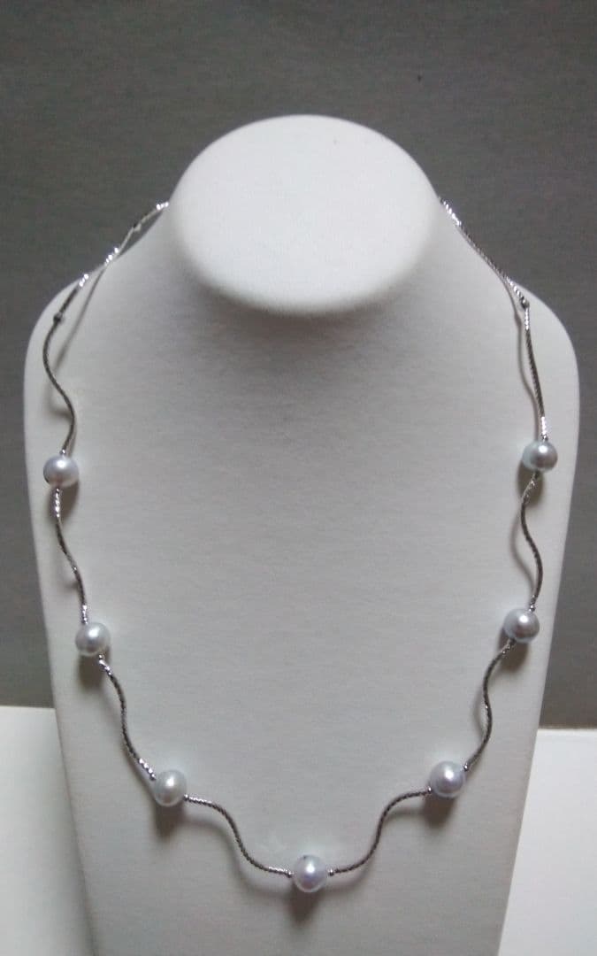 ♦値下げ↓【silver/アコヤ▪ナチュラルステーション ネック】(01╴8)