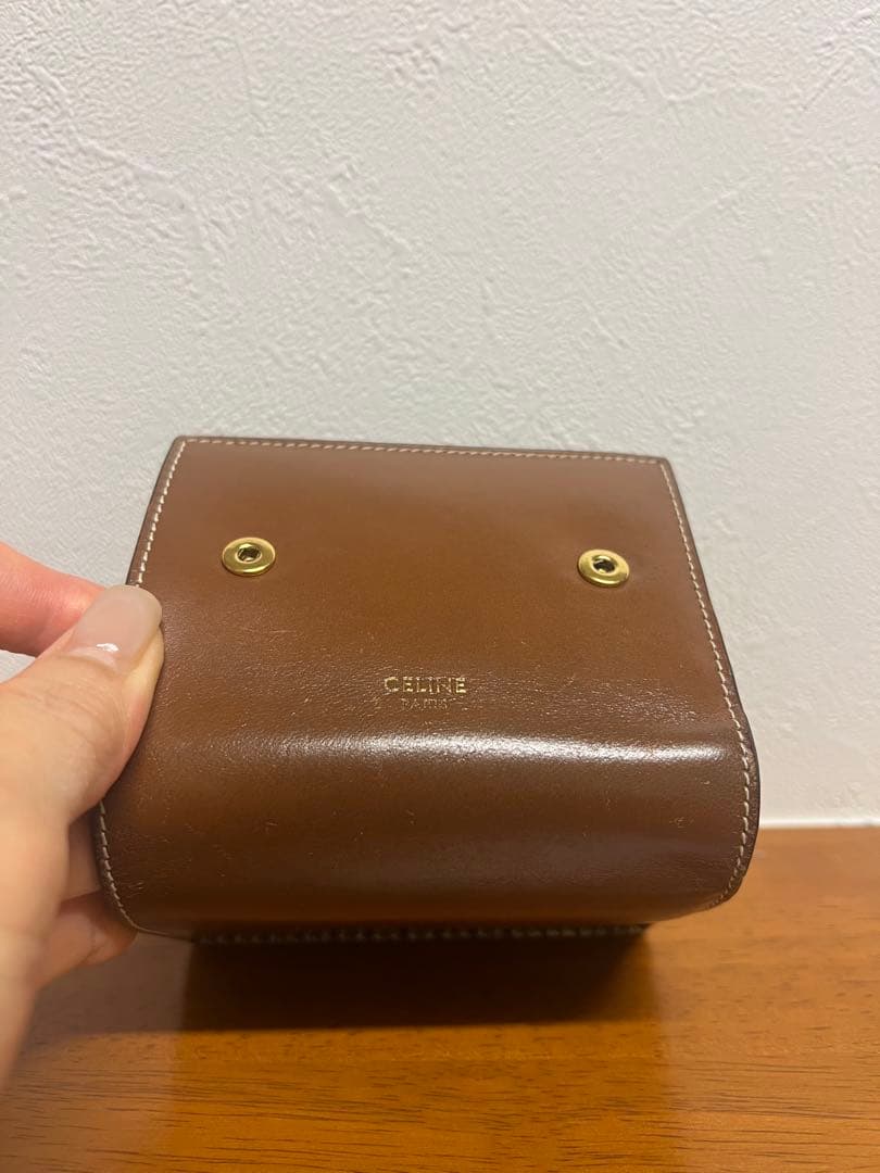 CELINE チェック柄 三つ折り財布