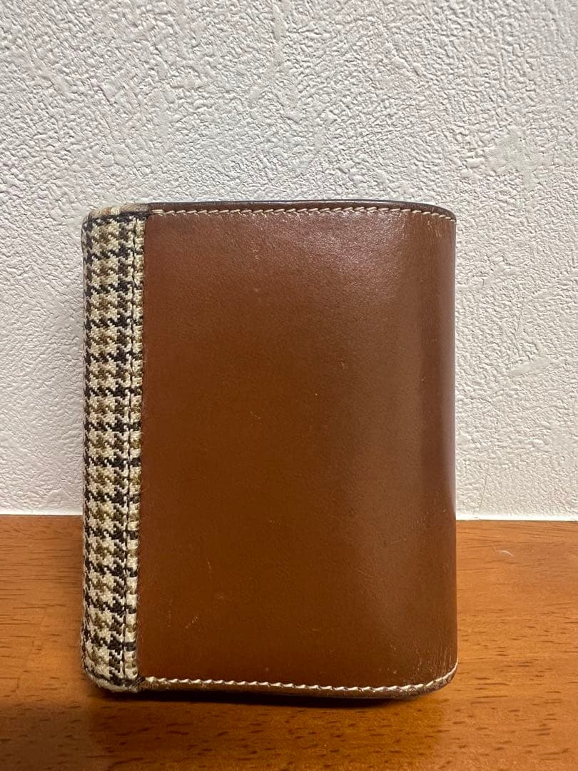 CELINE チェック柄 三つ折り財布