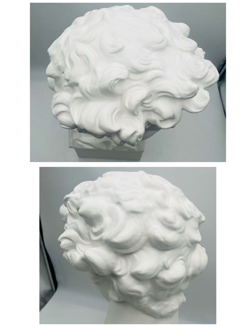 【美品】 石膏像 メディチ 胸像 顔 美術 スケッチ インテリア 約60cm