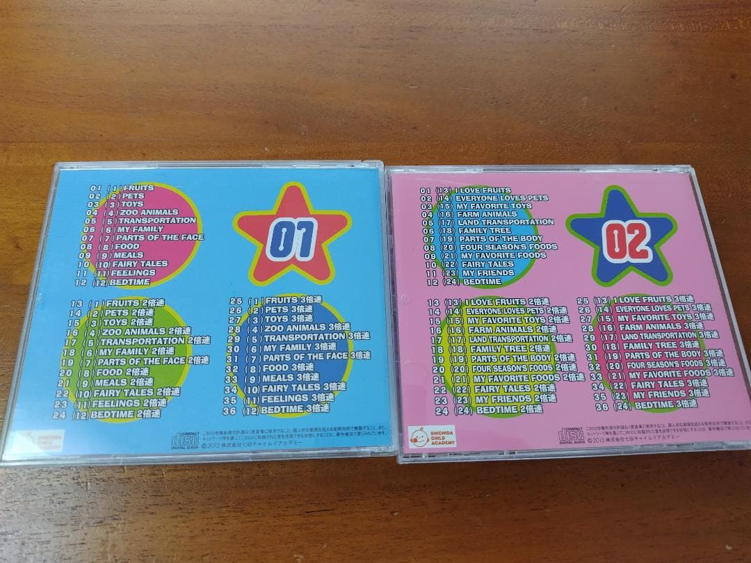 七田式リトルバイリンガルyear1〜4