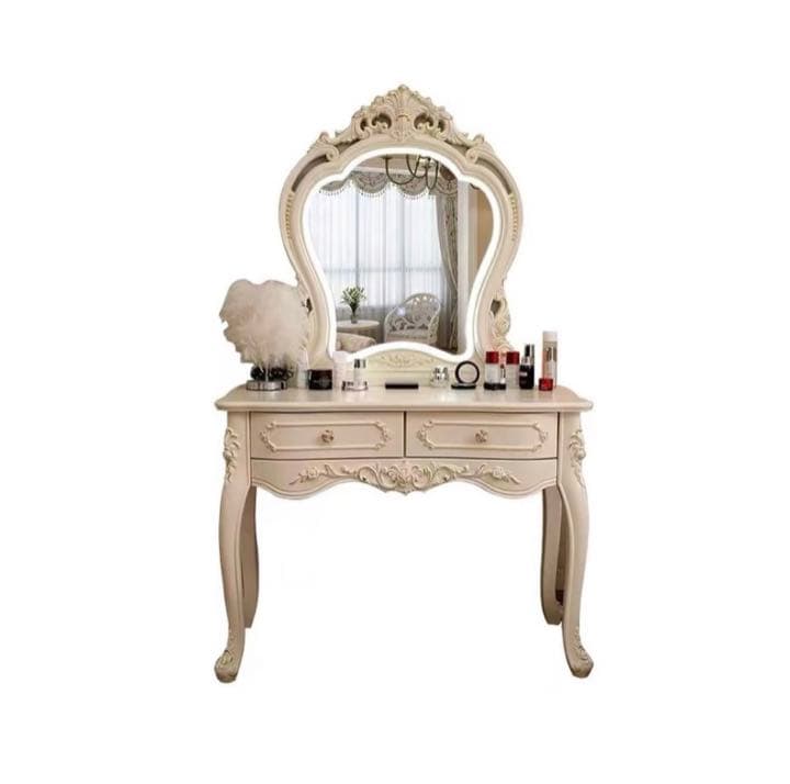 即日発送可能　100cm  大人気　北欧風ドレッサースツールライト セット