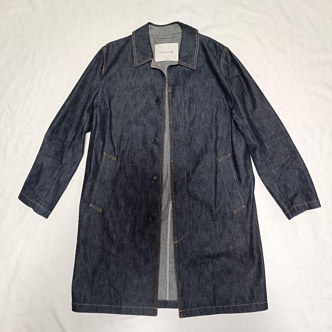 MACKINTOSH ステンカラーコート インディゴデニム