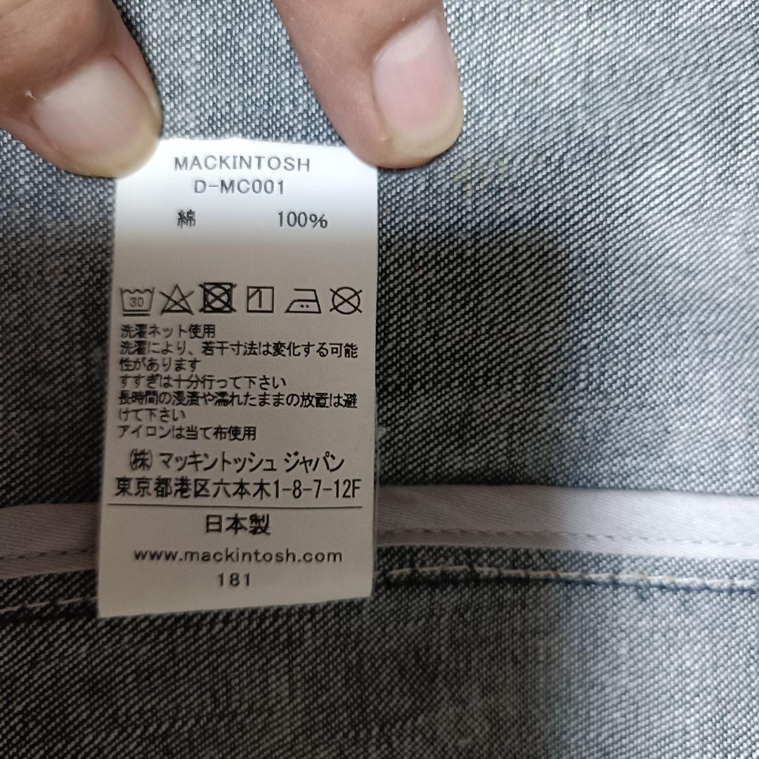 MACKINTOSH ステンカラーコート インディゴデニム