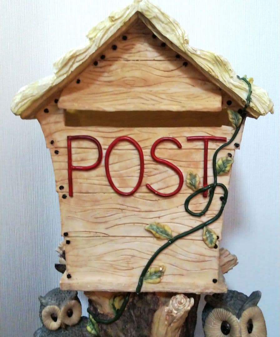 特価　開運　幸運　ふくろう　ポスト　郵便受け　郵便ポスト　縁起動物