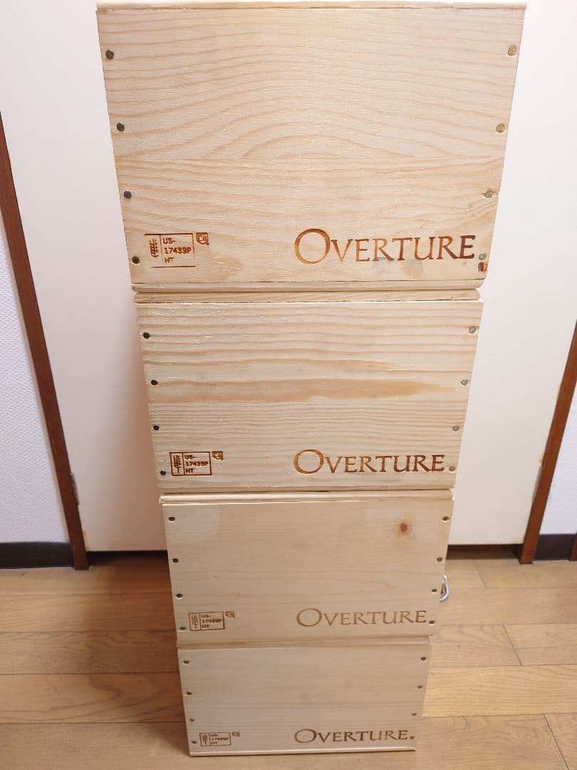 ♡OVERTURE木箱♡オヴァチュア♡ワイン木箱♡4箱セット♡