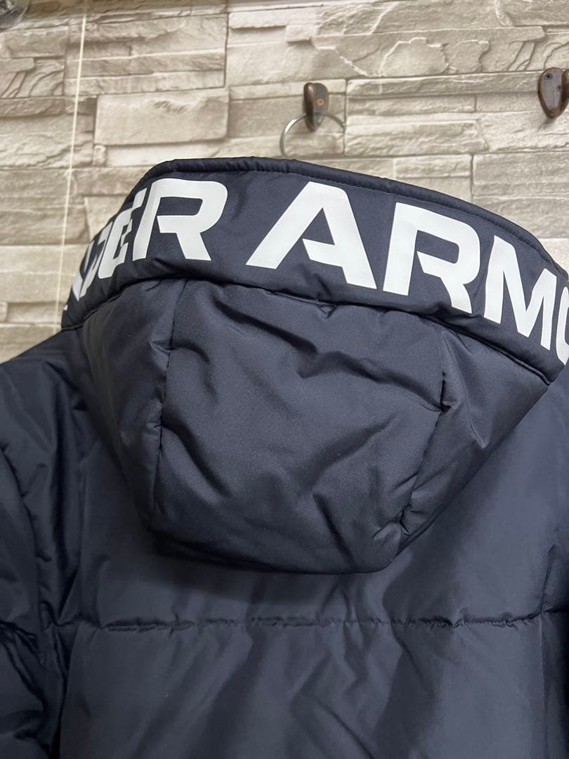 h*a様 アンダーアーマー ベンチコート M 中綿 ダウン コート ブラック