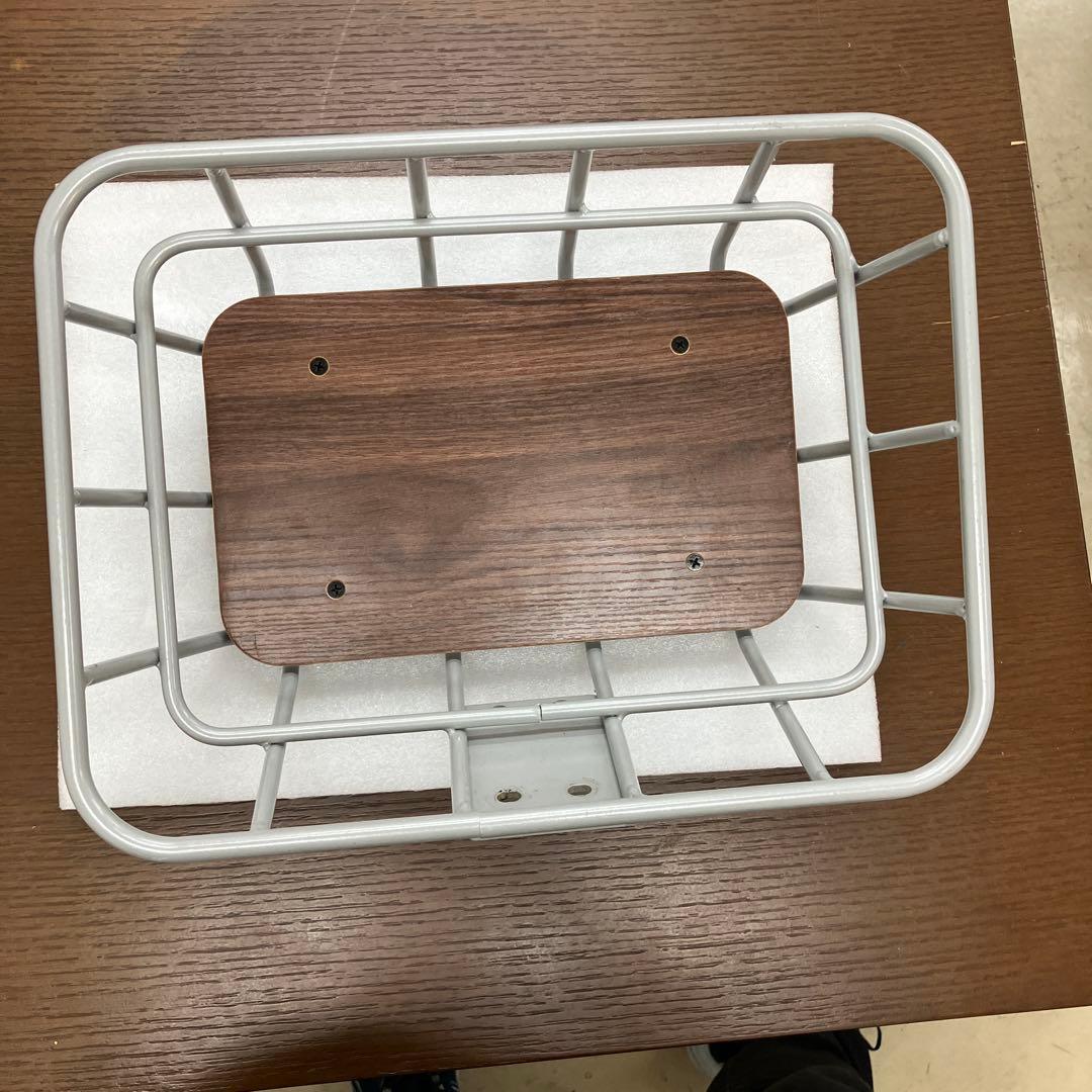 美品 ADO フロントバスケット Air28 28pro 前かご シルバー