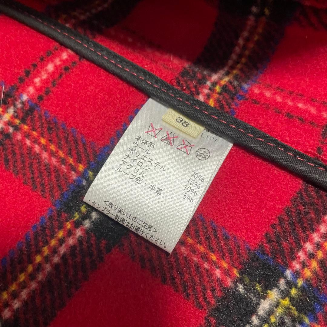 極美品　ロンドントラディション ダッフルコート 赤　サイズ38