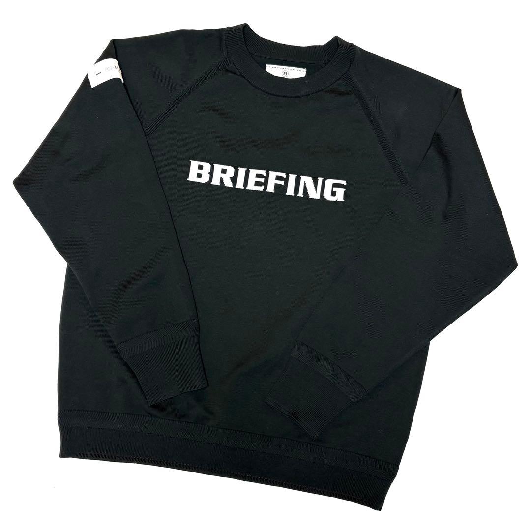 BRIEFING ブリーフィング クルーネック ニット ブラック S ゴルフ