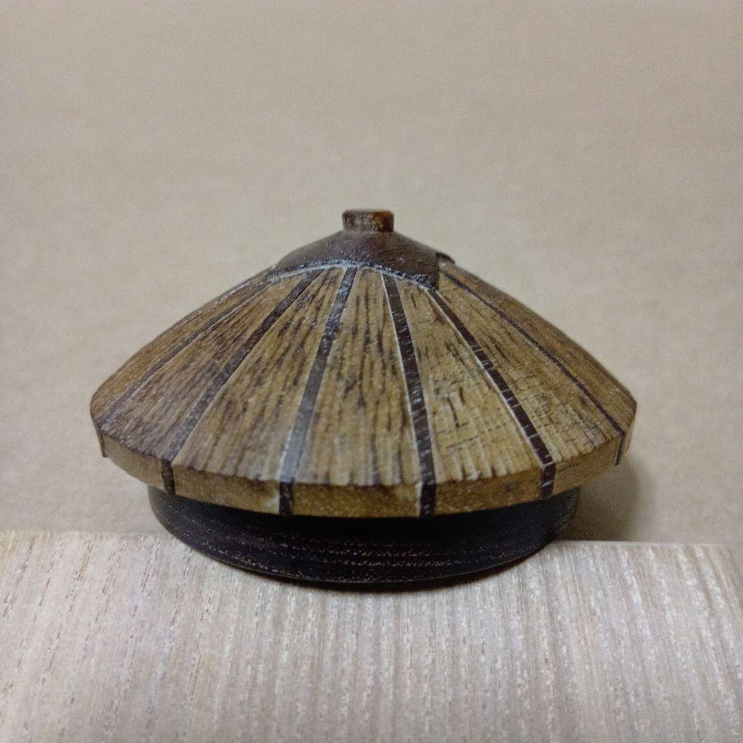 茶道具　桑彫傘香合