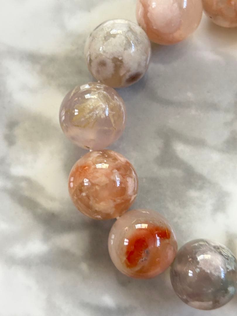 桜瑪瑙　ブレスレット18.2