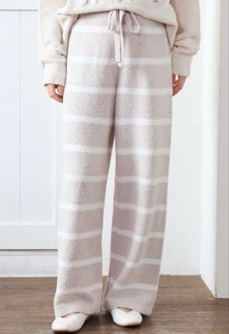 新品♡今季ジェラートピケ♡ モチーフジャガードプルオーバー&ロングパンツセット