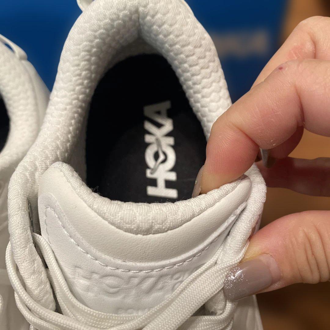 HOKA ONEONE ホカ　レザー　BONDI SR 24.5 フロスト