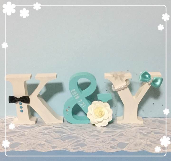 yucha様確認用♡ウエディングバージョン・イニシャルオブジェ