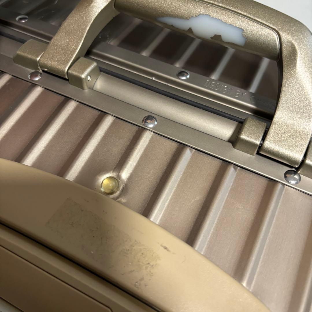 美品✨RIMOWA リモワ トパーズ 4輪　キャリーケース　ゴールド　84L