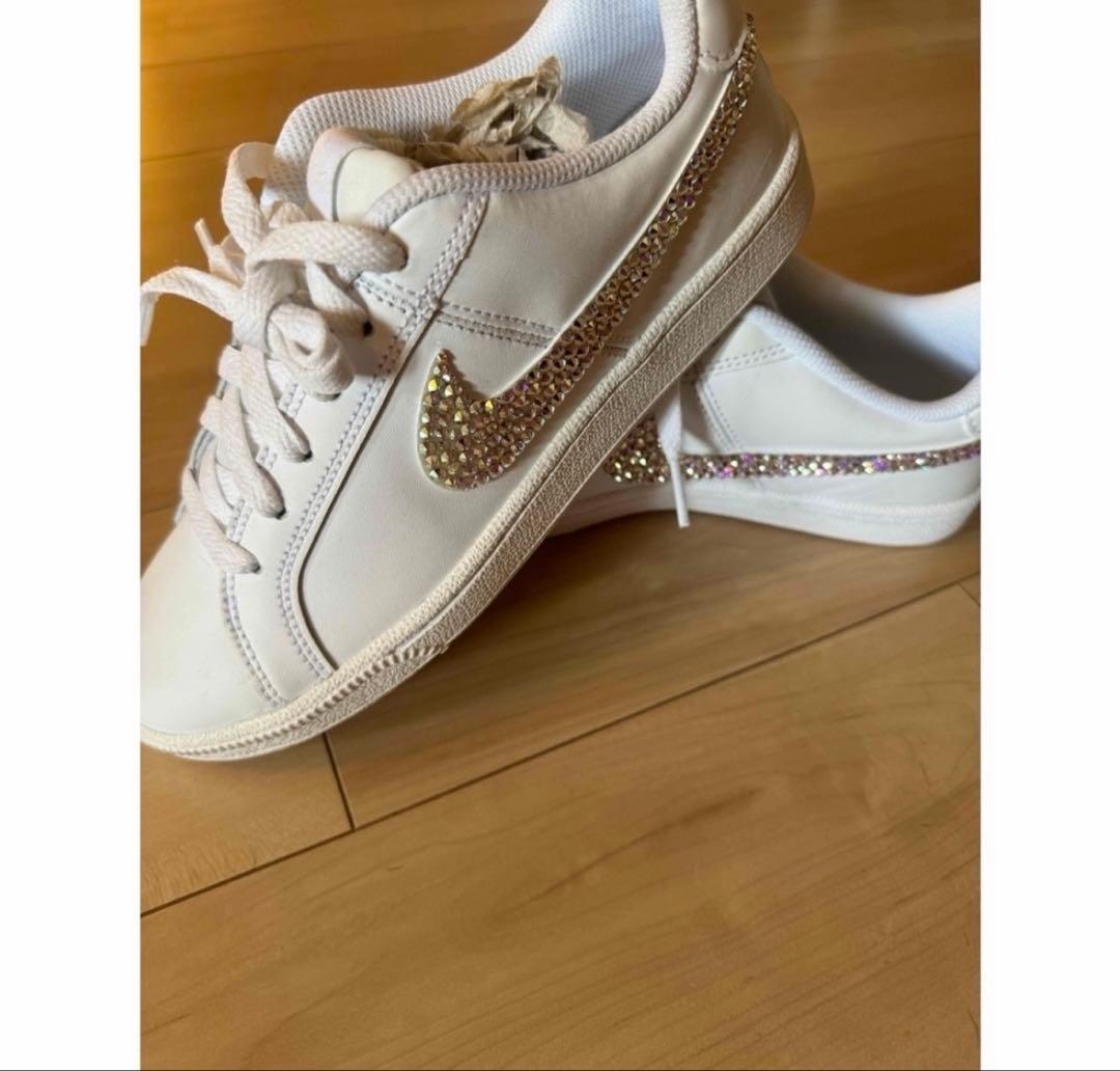 Nike キラキラ　ホワイト　スニーカー
