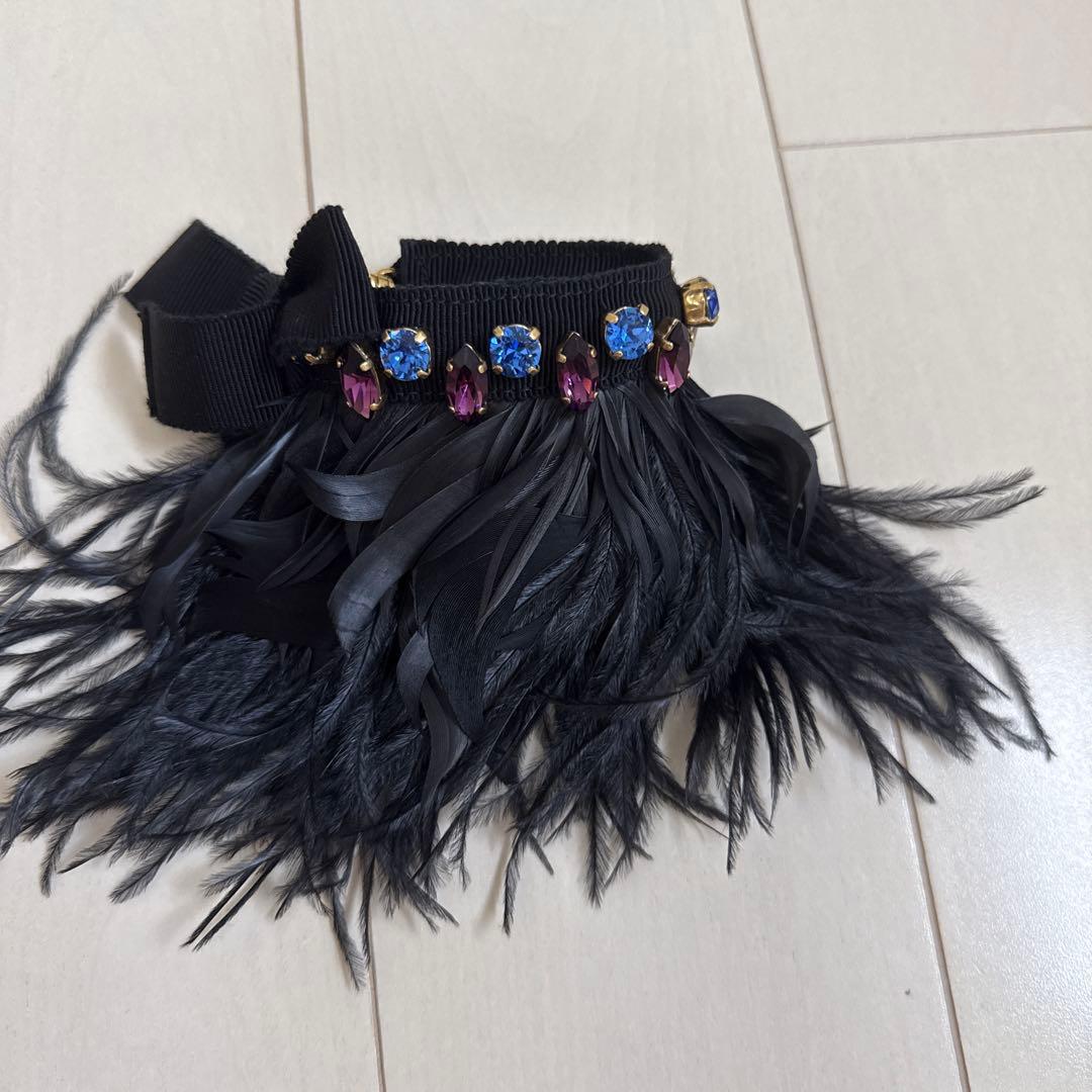 Miu Miu★ねこストーンバッグチャーム★ファーモンスター キーホルダー