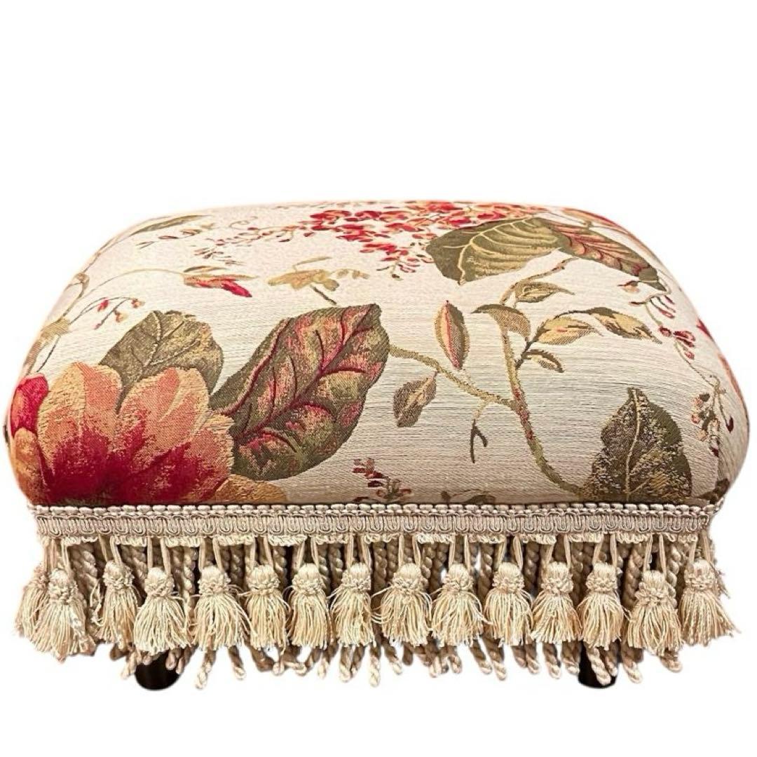 ジェニファーテイラー　アンティーク レトロ オットマン スツール