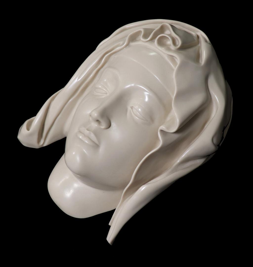 ミケランジェロ 大理石製 ピエタ頭像 特大 4kg 壁掛け メトロポリタン美術館