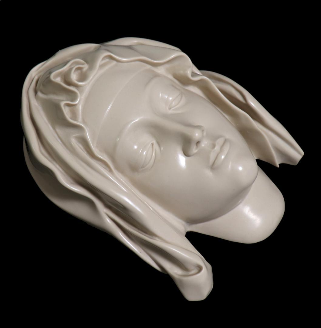 ミケランジェロ 大理石製 ピエタ頭像 特大 4kg 壁掛け メトロポリタン美術館