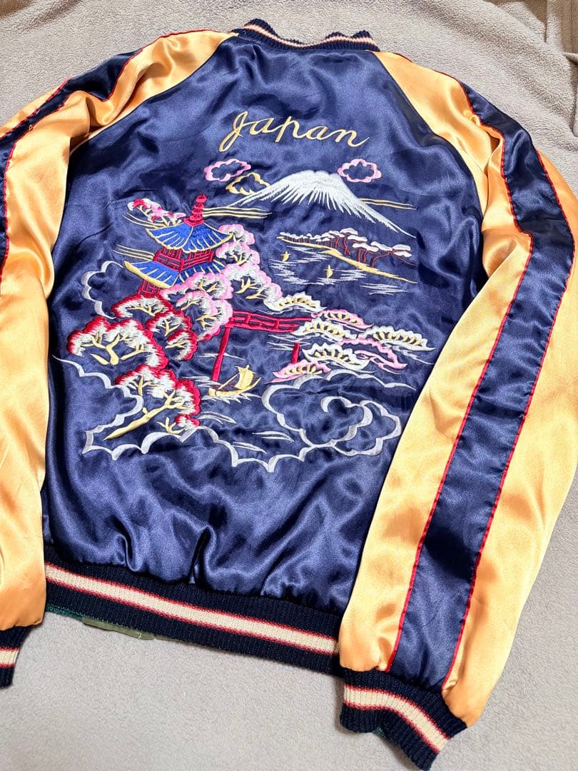 ２面用 テーラー東洋 桜 USA 日本限定 スカジャン vintage サテン