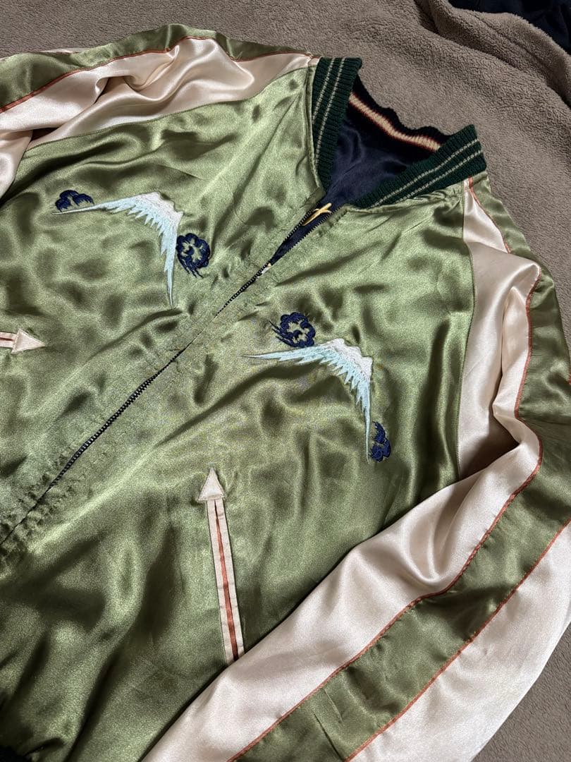 ２面用 テーラー東洋 桜 USA 日本限定 スカジャン vintage サテン