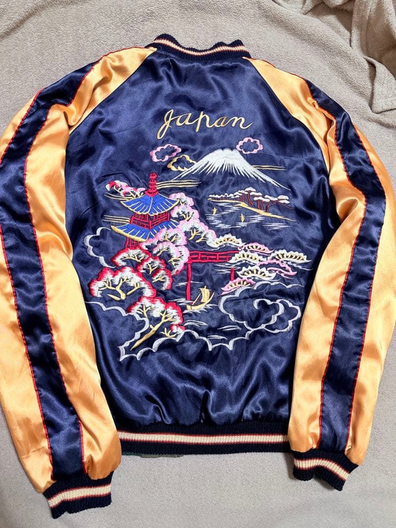 ２面用 テーラー東洋 桜 USA 日本限定 スカジャン vintage サテン