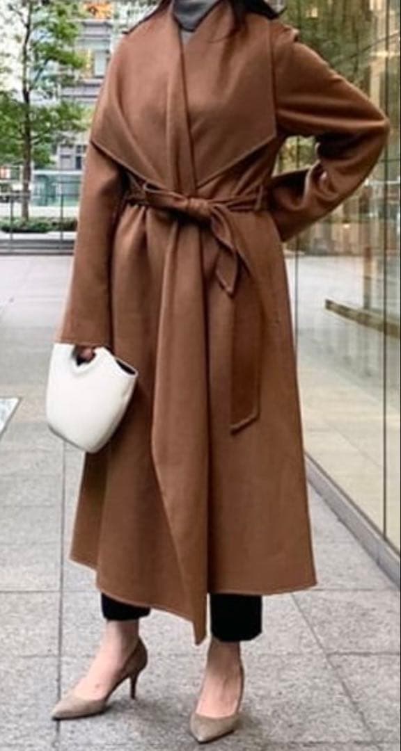 IVY &OAK アイビーオーク ウールガウンコート キャメル