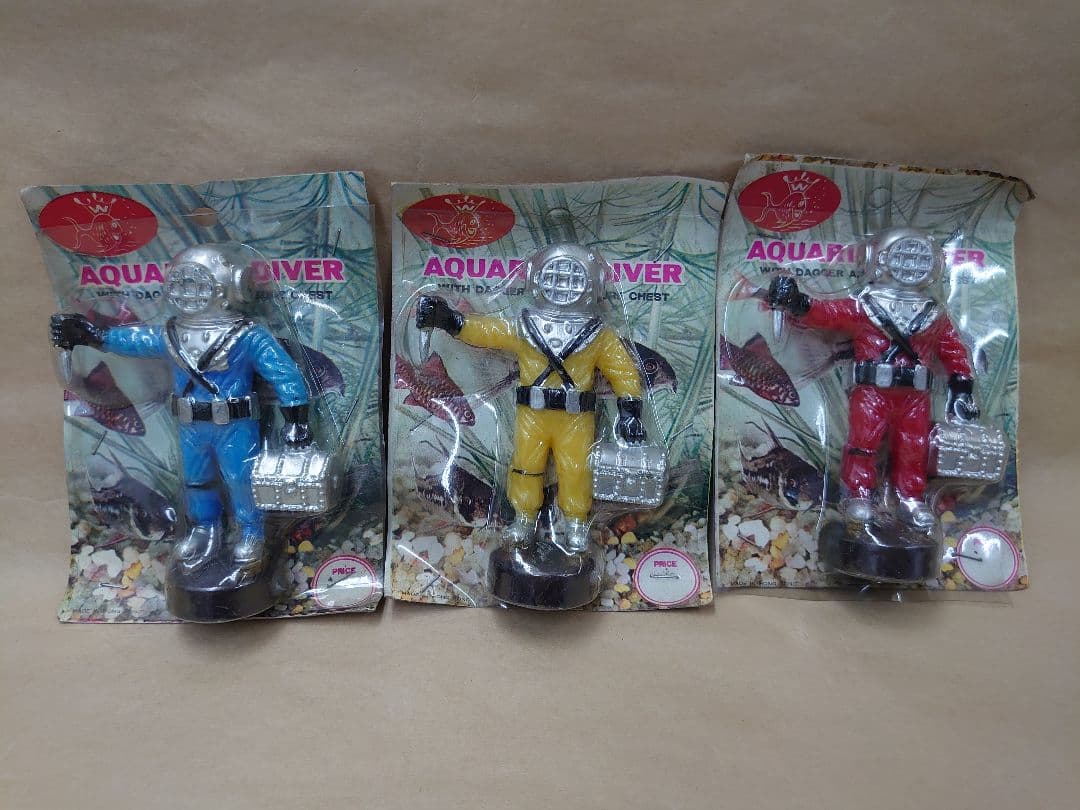 AQUARIUM DIVER ダイバー 潜水士 水槽 フィギュア 昭和