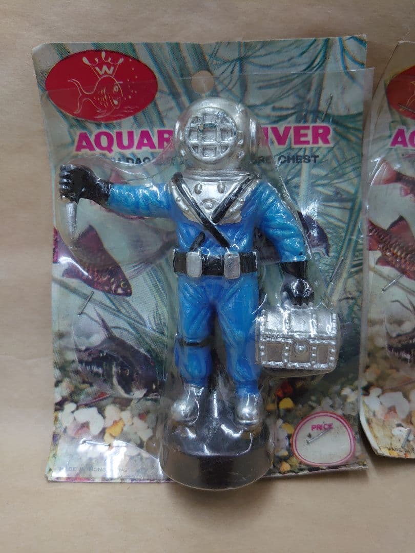 AQUARIUM DIVER ダイバー 潜水士 水槽 フィギュア 昭和