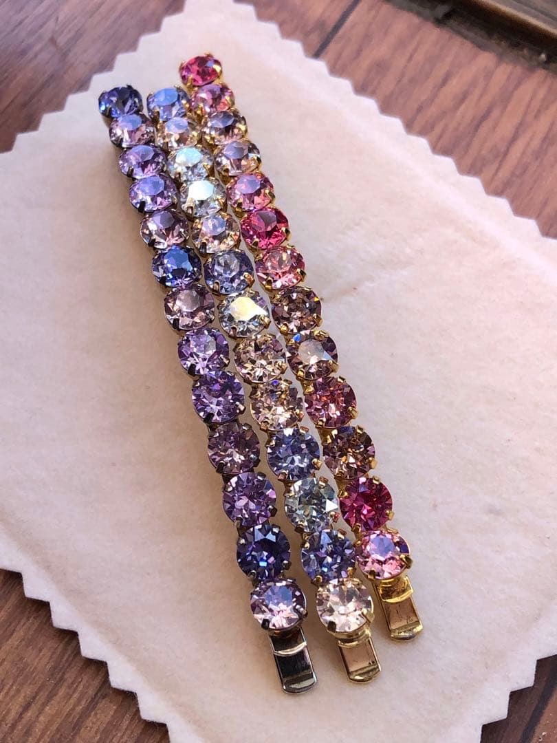 コンプレックスビズ ラインストーン ロングピン