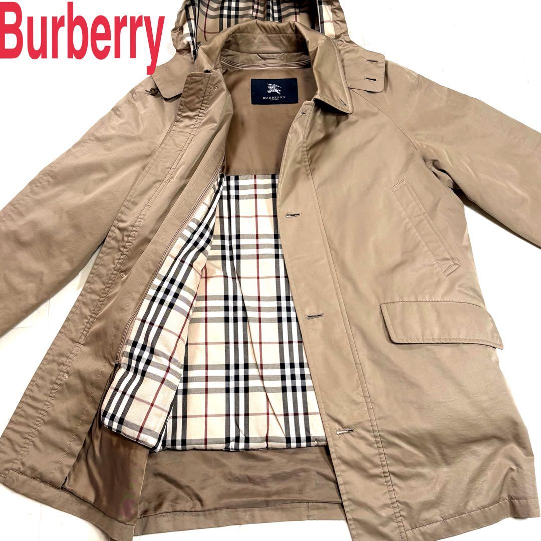 ✨美品✨Burberry 3wayダウンコート　ステンカラーコートノバチェック