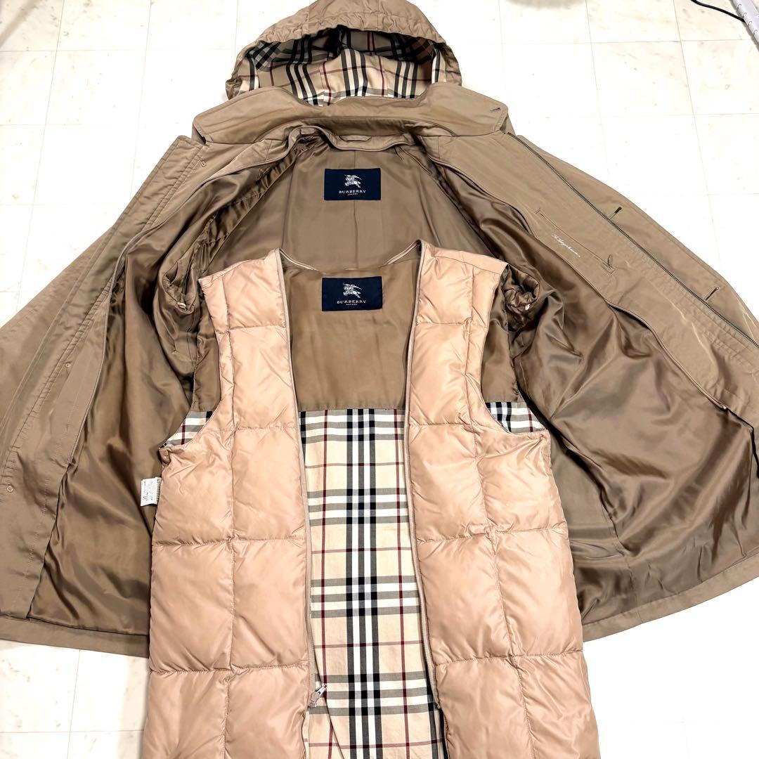 ✨美品✨Burberry 3wayダウンコート　ステンカラーコートノバチェック