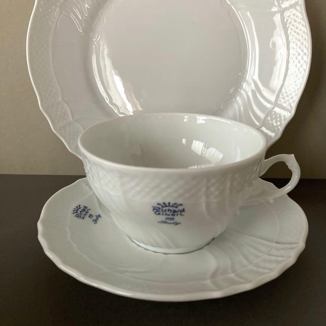 リチャードジノリ　ベッキオホワイト　ブルーロゴ　ペアセット