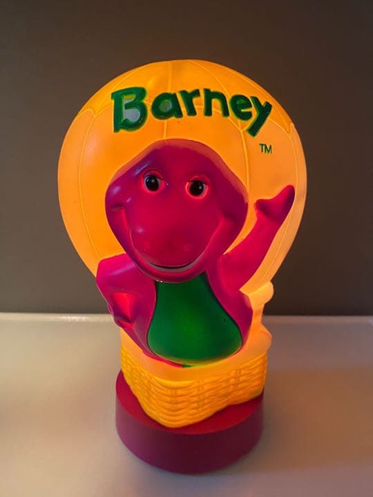 ビンテージ 90s Barney バーニー 卓上 ライト 置物 人形 フィギュア