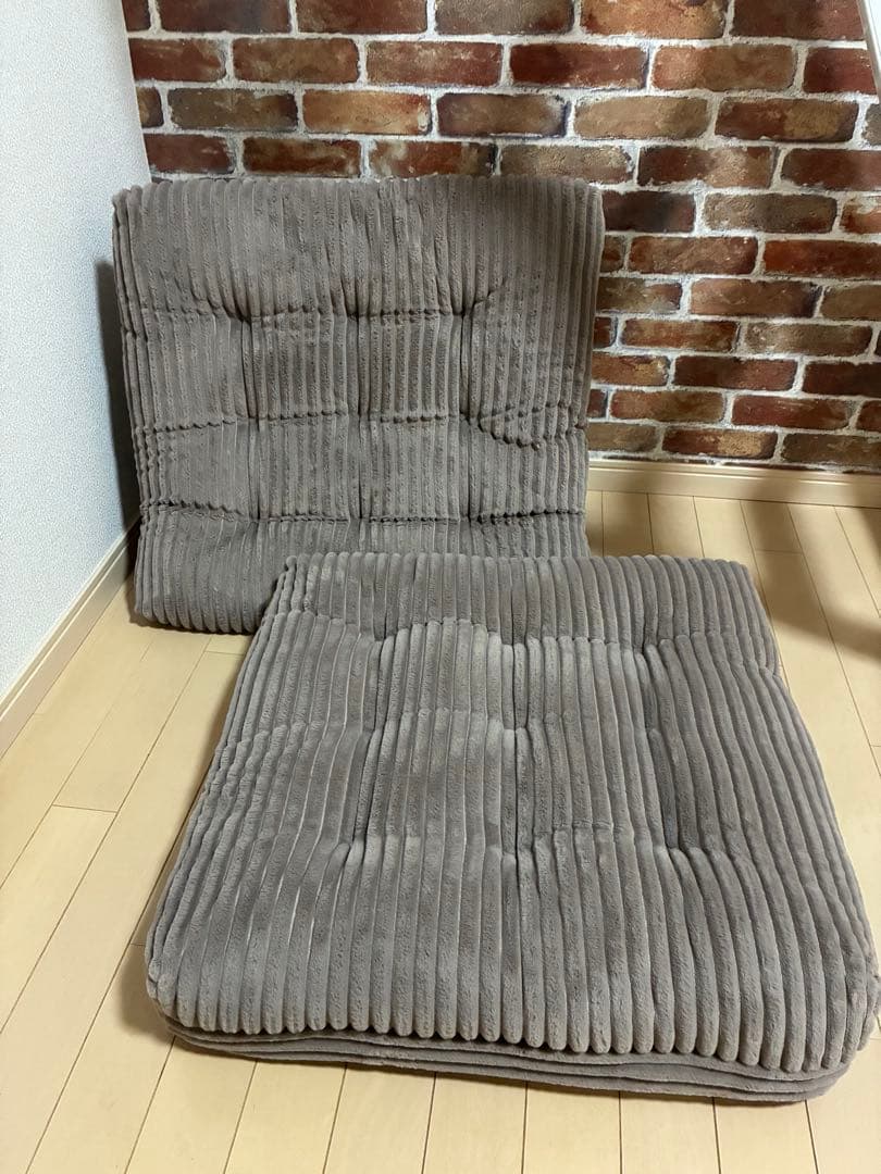 カインズ F-Lepoco モカ 背もたれイス　2個セット