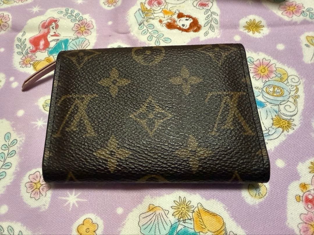 ルイヴィトン ポルトモネロザリ ピンク※イニシャル刻印あり