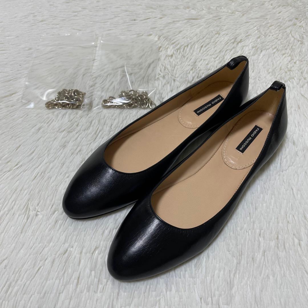 新品未使用✨定価3.7万　ファビオルスコーニ フラットパンプス　チェーン　25