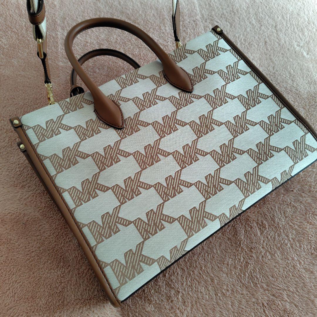 【MICHAEL KORS】美品☆2wayショルダートートバッグロゴチャーム付き