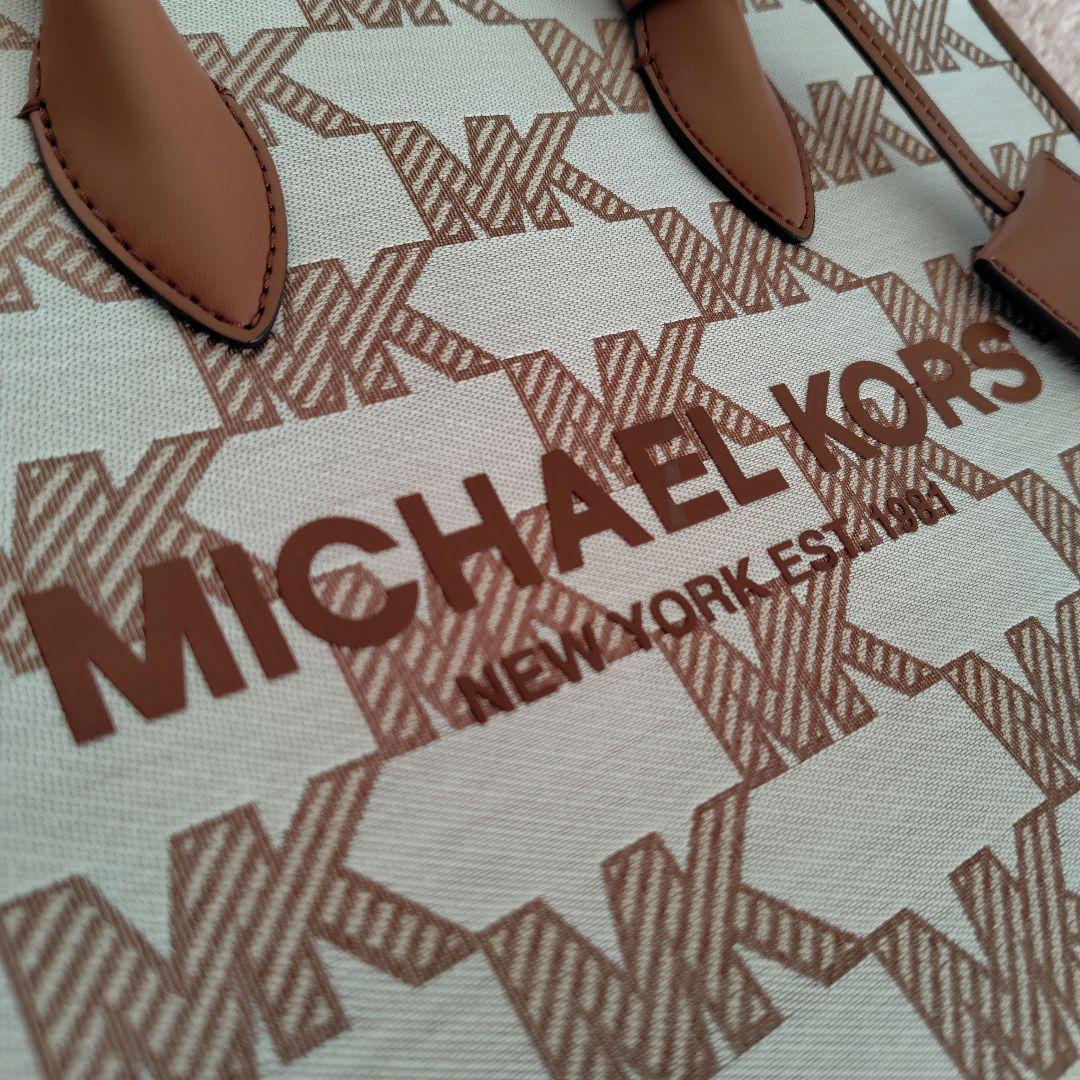【MICHAEL KORS】美品☆2wayショルダートートバッグロゴチャーム付き