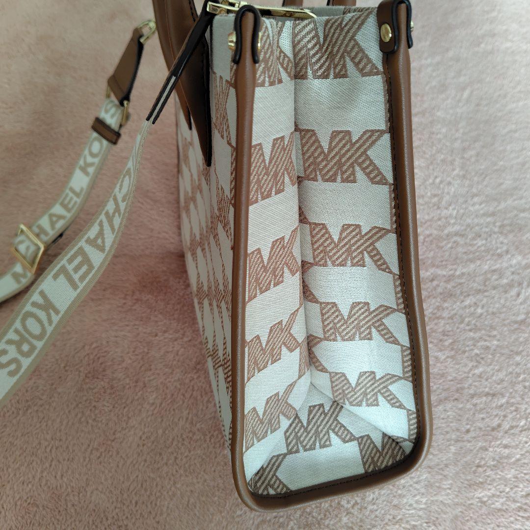 【MICHAEL KORS】美品☆2wayショルダートートバッグロゴチャーム付き