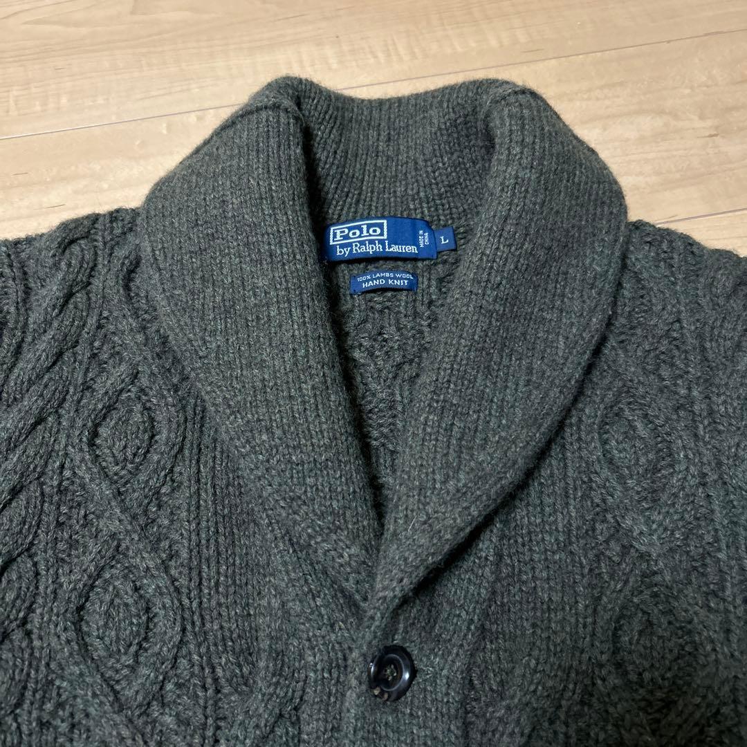 Polo by Ralph Lauren ☆ケーブルニットカーディガン☆サイズL