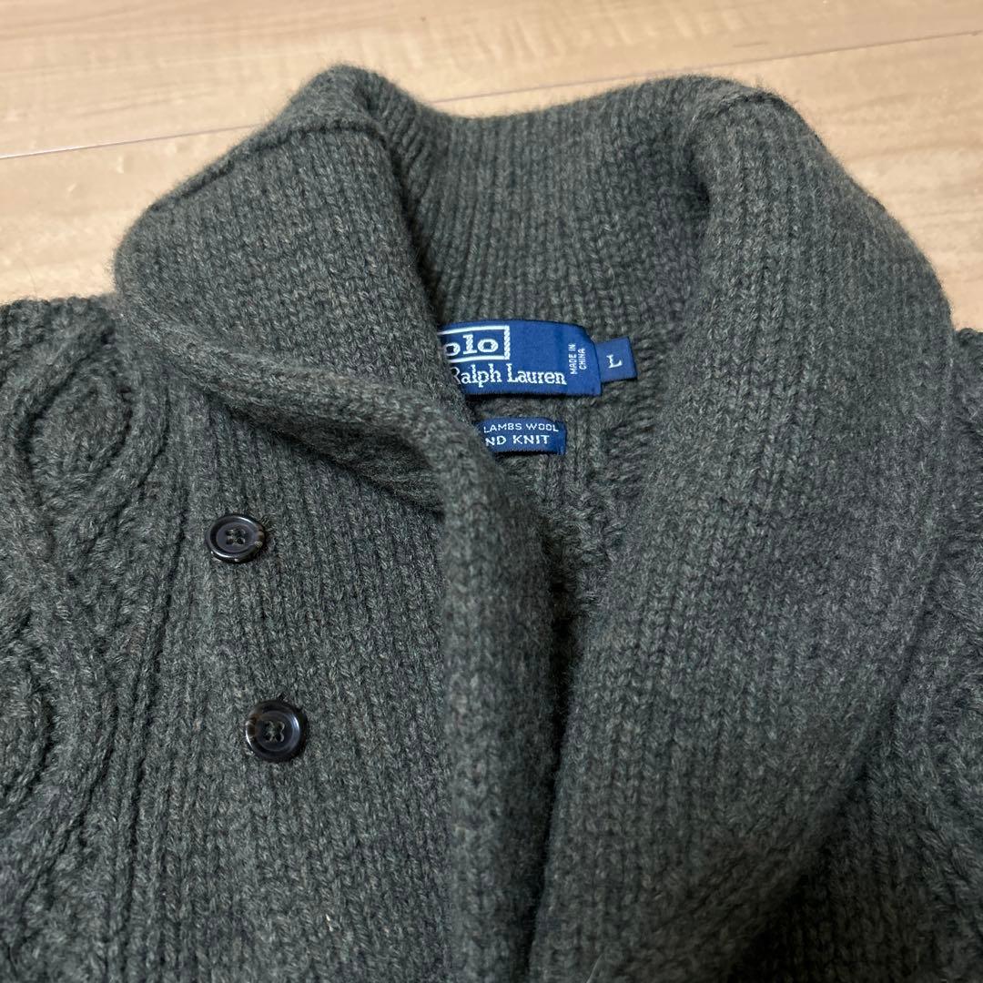 Polo by Ralph Lauren ☆ケーブルニットカーディガン☆サイズL