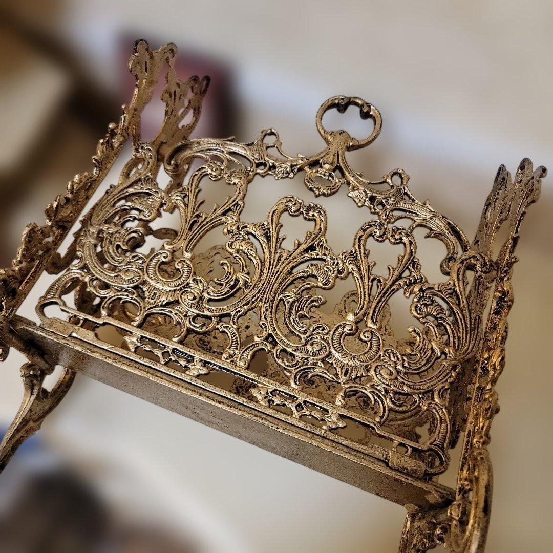 ヴィクトリアンスタイル 　マガジンラック　物入れ　アンティーク仕上げヴィンテージ