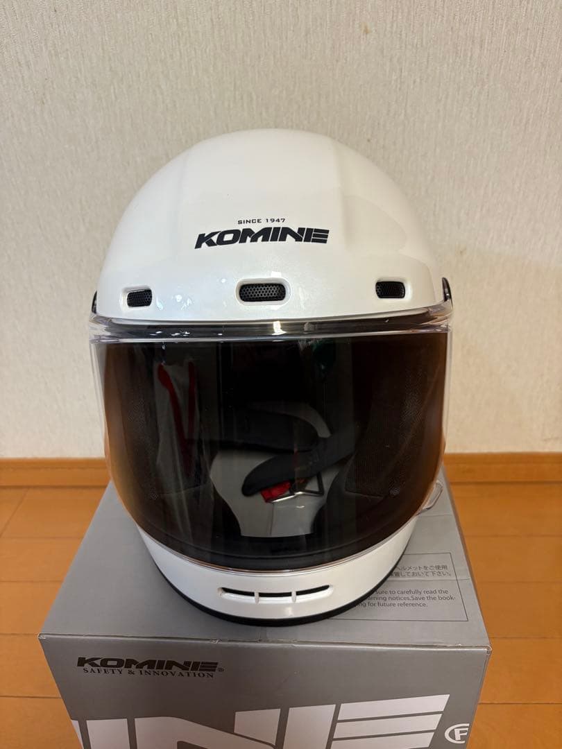 KOMINE コミネヘルメットHK-190パールホワイト