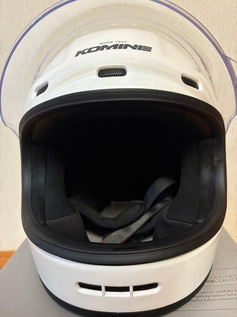 KOMINE コミネヘルメットHK-190パールホワイト