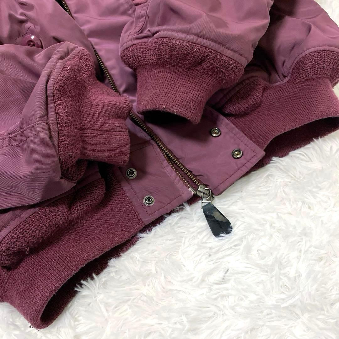 MOUSSY N-2B　ボンバージャケット　パープル　archive ファー