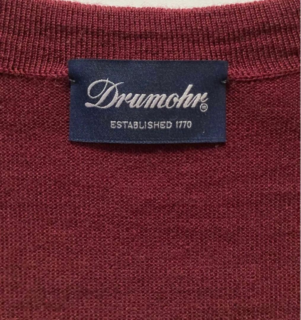 DRUMOHR イタリア製 ニットカーディガン 50 ボルドー