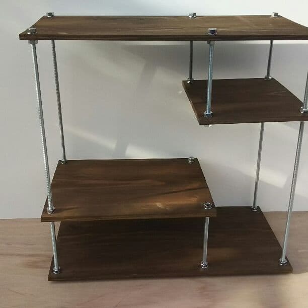 インダストリアル風 ラック ウォールナット